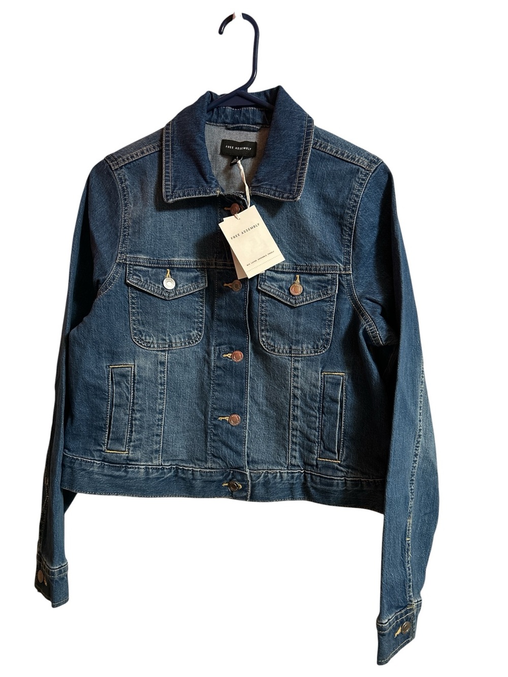 Girls' Classic Denim Jacket - Medium Blue